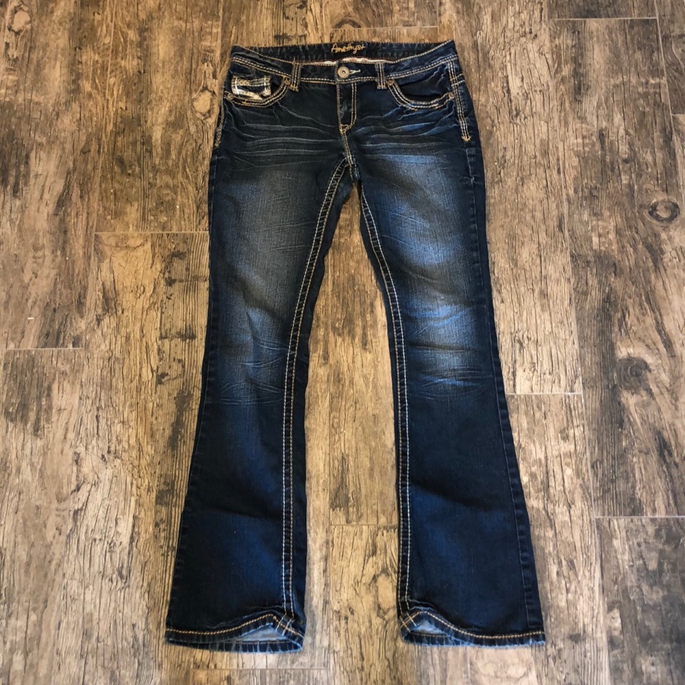 amethyst boot cut jeans